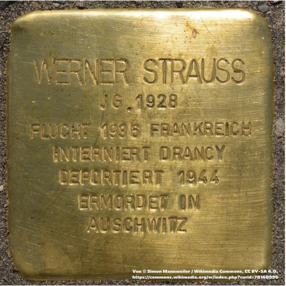 Stolperstein von Werner Strauss