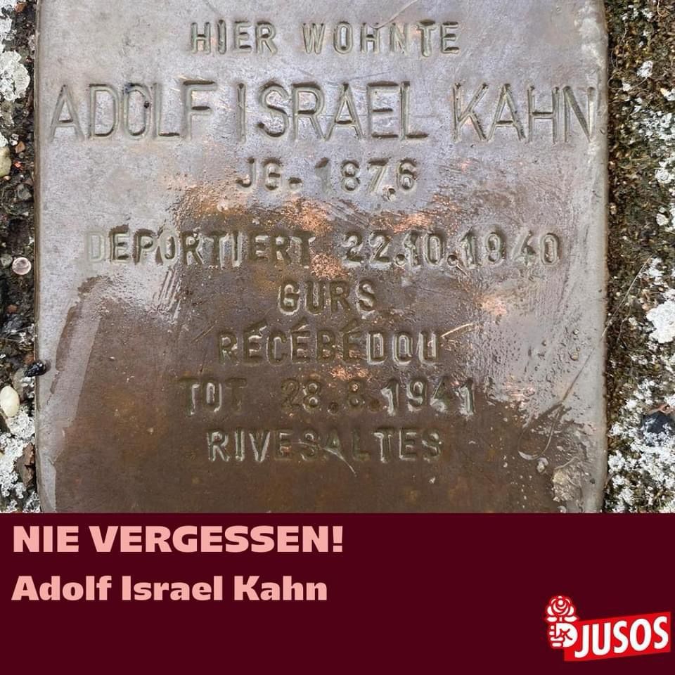 Stolperstein von Adolf Israel Kahn